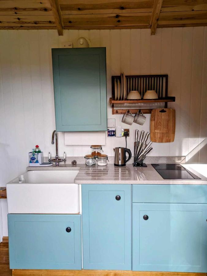 Romantic Nature Retreat, Luxury Glamping & Stargazing Views - Dragonfly Shepherd Hut Yarpole Exterior foto