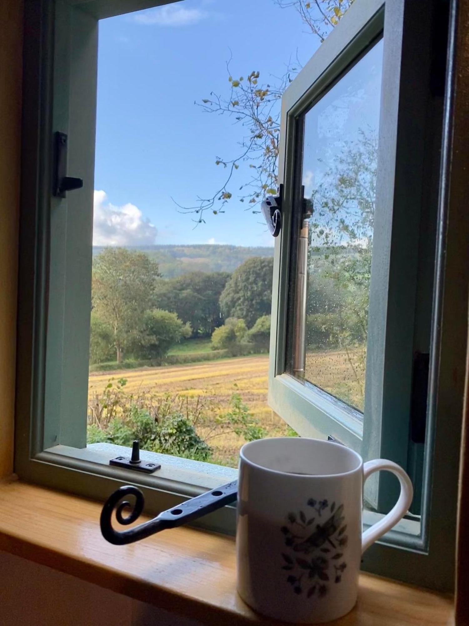 Romantic Nature Retreat, Luxury Glamping & Stargazing Views - Dragonfly Shepherd Hut Yarpole Exterior foto